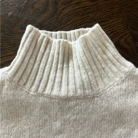 GAP mock sweater small tall wool cream - Picture 4 of 8